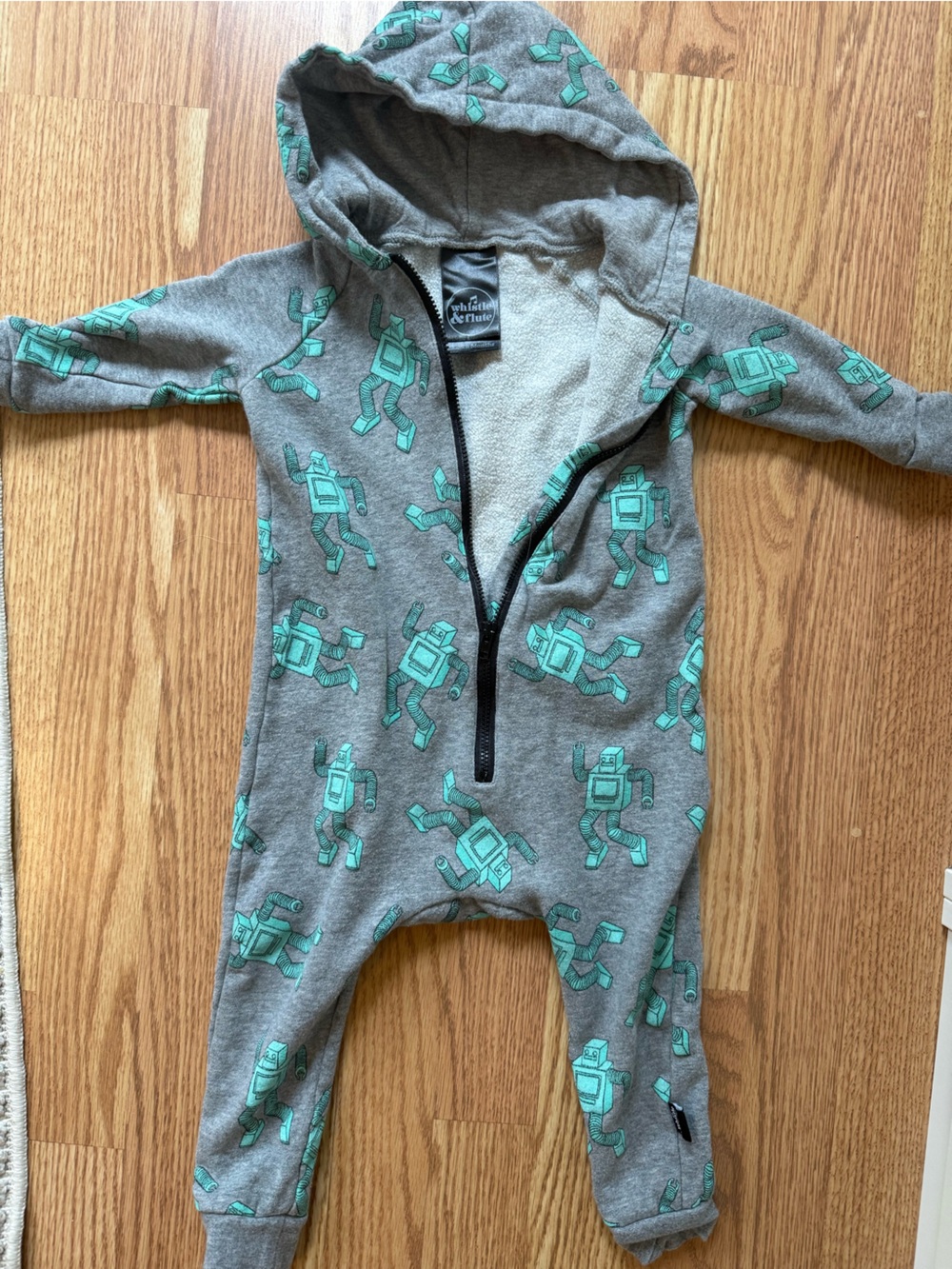 Whistle & Flute Robot Romper